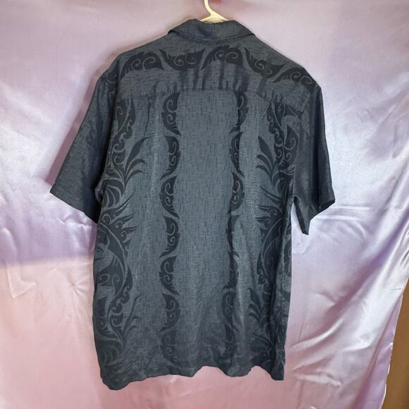 Quick Silver Men’s SS Button Down Shirt Blue Sz L - Picture 2 of 9